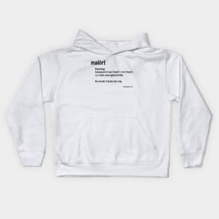 malort: Etymology Kids Hoodie